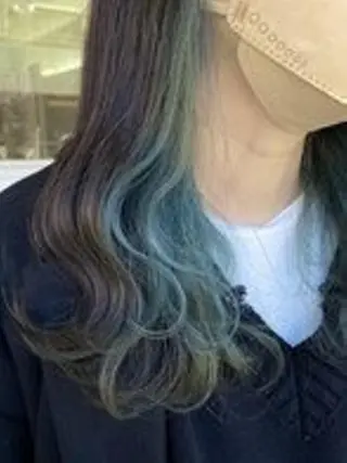 ミディアム 髪質改善カラー透明感 ダブルカラー幕田のヘアスタイル
