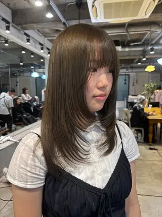 ミディアム 🎀抜け感ナチュラル 🎵asuna🪽のヘアスタイル