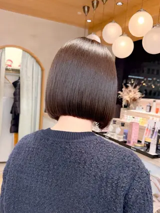 ショート カラー 巻ける縮毛矯正✨ ボブ/ショートともきのヘアスタイル