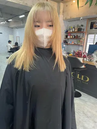 ミディアム andKおもろまち店 艶ダブルカラー✨のヘアスタイル