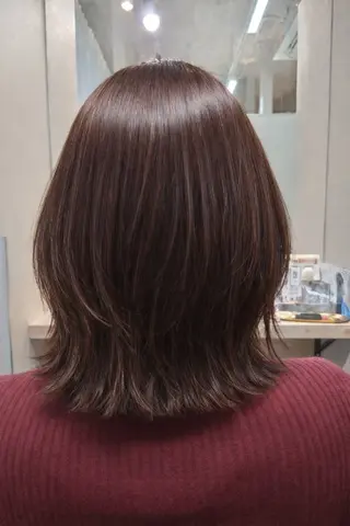 ミディアム 縮毛矯正✨艶髪 シノハラ✨髪質改善のヘアスタイル