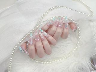 ネイル MoMoA Nail ネイル長さ出し専門店のネイルデザイン