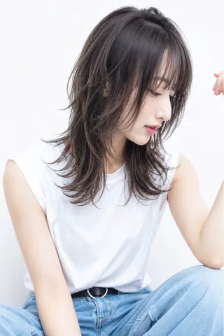 ミディアム 韓国/美髪 縮毛矯正 /tomoki🍀のヘアスタイル