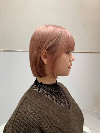 ショート カラー レイヤー専門家 ダブルカラー修のヘアスタイル