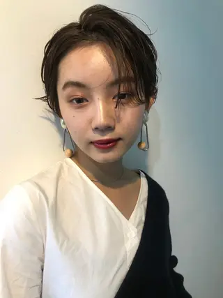 ショート 💓パーマ，💗 レイヤーカットのヘアスタイル
