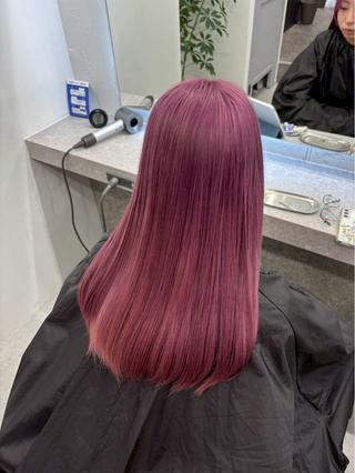 カラー haru いろあそび 八王子/ハイトーンのヘアスタイル