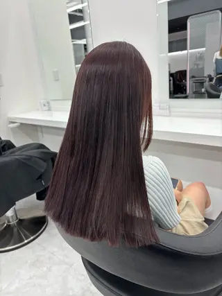 ロング 🎀暖色カラー🎀 韓国ヘア まなかのヘアスタイル