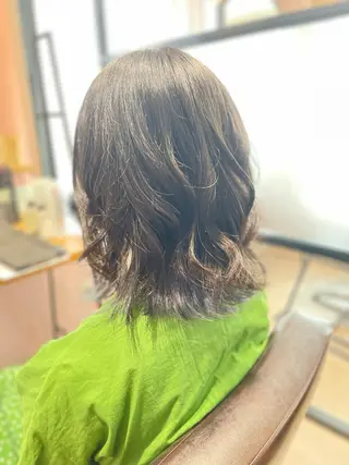 ミディアム 【水素カラー/メンズ 】Lee布施/純平のヘアスタイル