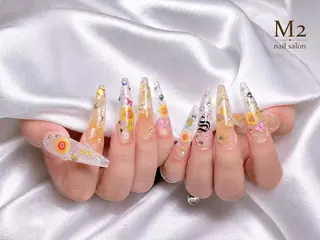 ネイル 長さだし専門店 M2　rikaのネイルデザイン
