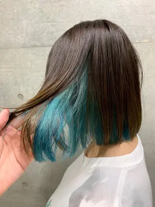 セミロング カラー THE./ブリーチ /ハイトーン特化のヘアスタイル