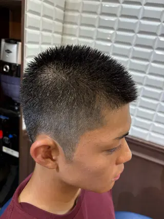 ショート メンズ ルピナス中田店長 山口大地のヘアスタイル