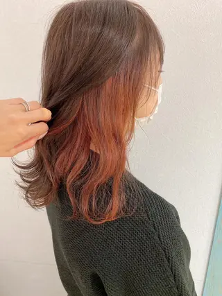 ミディアム 髪質改善 縮毛の達人 矢井由真のヘアスタイル