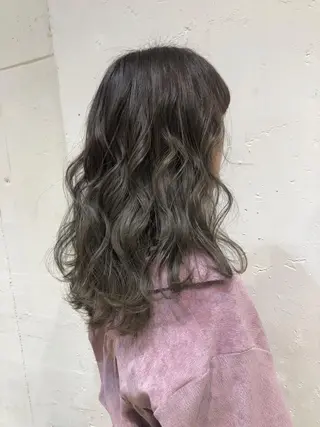 ミディアム カラー ヘアアレンジ 銀座/ハイトーン/ hayaka 🖤のヘアスタイル