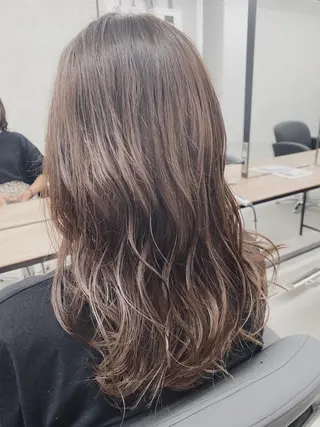 ミディアム 豊中駅3分eha レッスンモデルのヘアスタイル