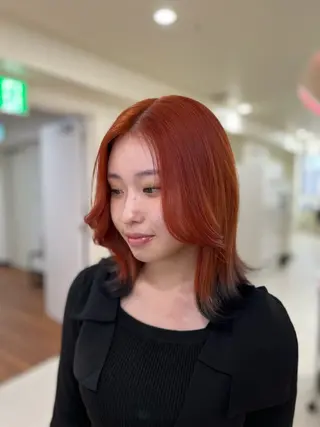 セミロング カラー 💟RINNA 艶カラー💟のヘアスタイル