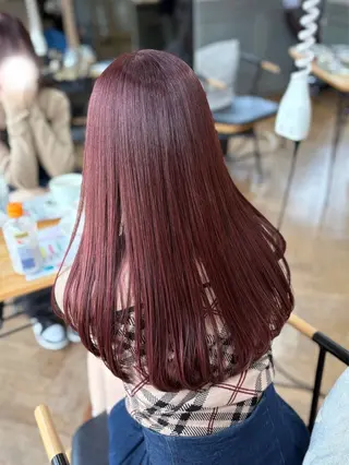 ロング ハイトーン💗ピンク 🛼カラフル🍀のヘアスタイル