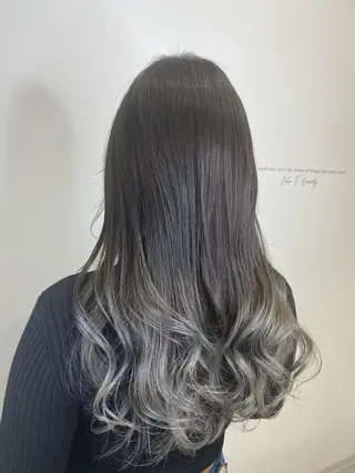 セミロング カラー 大橋 輝久のヘアスタイル