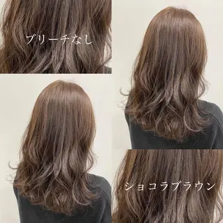 ミディアム カラー ヘアアレンジ 🥞ベージュ系カラー 【すずきりほ】🥞のヘアスタイル
