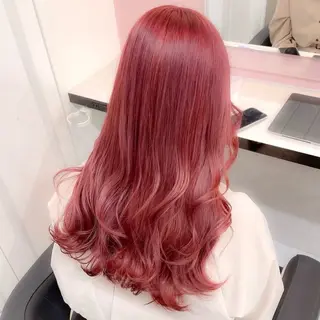 カラー girlな暖色ヘア 🪽🫧ハルナ🎀のヘアスタイル