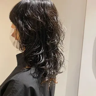 セミロング パーマ 似合わせ美髪ヘア✨ 天王寺.阿倍野🌈のヘアスタイル