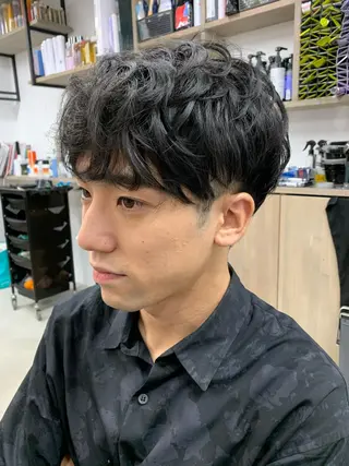 ショート メンズ 中村 靖彬のヘアスタイル