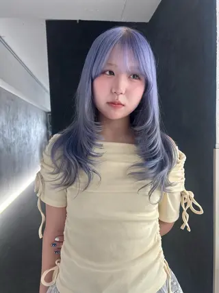 カラー ️💜akari💜 ハイトーン/レイヤーのヘアスタイル