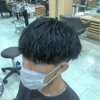 パーマ メンズ メンズ特化 古賀陸斗のヘアスタイル