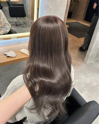 ロング カラー ヘアアレンジ レイヤー×透明感カラ ーHAYATOのヘアスタイル