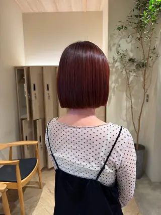 ミディアム 風羽奈 ストレート/縮毛矯正のヘアスタイル