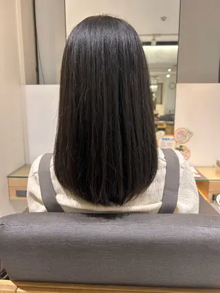 ミディアム 玉田 千智のヘアスタイル