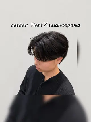 パーマ メンズ 岡山メンズパーマ 白神珠梨のヘアスタイル
