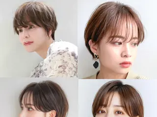 ショート 切りっぱなしボブ× 透明感カラー 原田のヘアスタイル