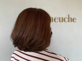 ミディアム カラー 鶴田 瑠奈のヘアスタイル