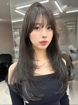ロング カラー 村上 大武のヘアスタイル