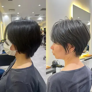 ショート 襟足でお悩みの方✂︎ くびれ職人ハシモトのヘアスタイル