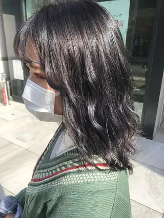 ミディアム 天野 優美のヘアスタイル