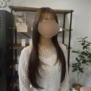ロング カラー パーマ 3tuba Naho /艶髪/タッセルボブのヘアスタイル