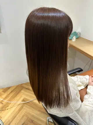 ロング カラー 織田 ゆみのヘアスタイル