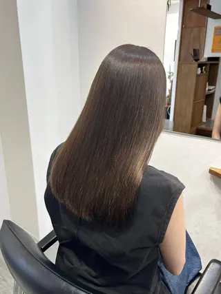 セミロング カラー MAYU 💚森下のヘアスタイル