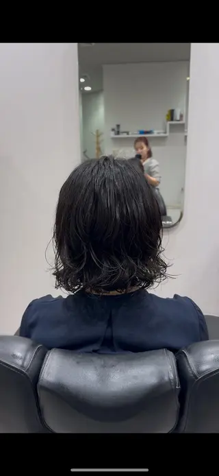 ミディアム パーマ yu riのヘアスタイル