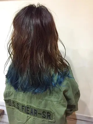 ロング カラー カラー特化サロン大阪 ルービック江坂/新城のヘアスタイル