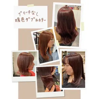 セミロング カラー ◎かしま◎暖色ｶﾗｰ /ﾒﾝｽﾞﾊﾟｰﾏのヘアスタイル