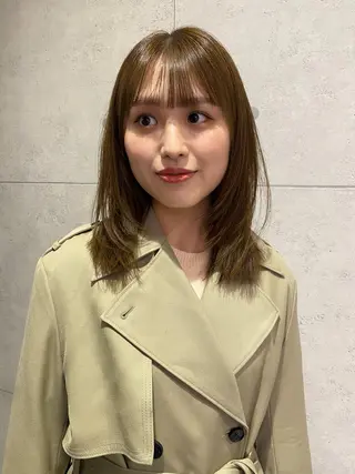 ミディアム カラー 砂原 ひよりのヘアスタイル