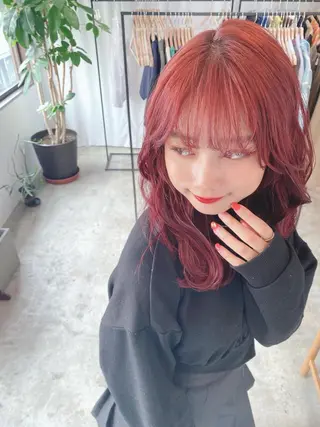 セミロング カラー ♡レイヤーカット れお♡のヘアスタイル