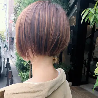 ショート カラー すきバサミを使わない カット✂️✨郡司泰之のヘアスタイル