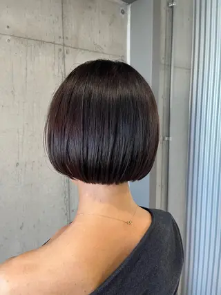 ミディアム カラー ヘアアレンジ 💥ボブ/艶髪/ 透明感カラー/陸人のヘアスタイル