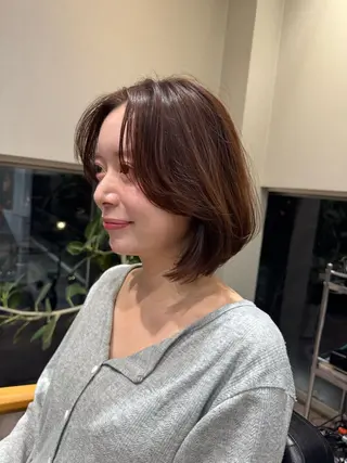 ショート カラー 佐藤史哉* 韓国レイヤー赤み除去のヘアスタイル