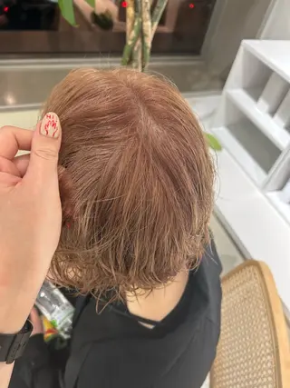 ミディアム カラー 🩰ニシムラヒカリ 半個室salon♡*のヘアスタイル