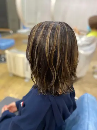 ミディアム カラー ヘアアレンジ 松井 敬太郎のヘアスタイル