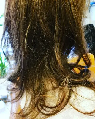セミロング カラー spa hair ark 富井直美のヘアスタイル